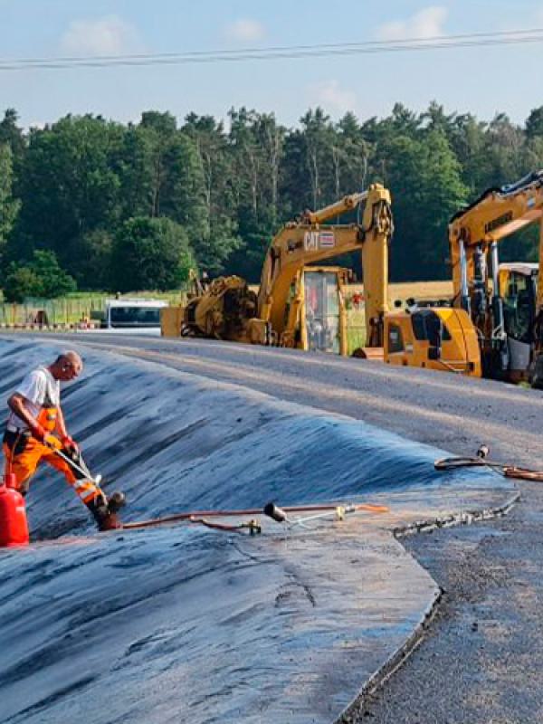 Umbau RRB Verau Nord: Errichtung Asphaltbecken